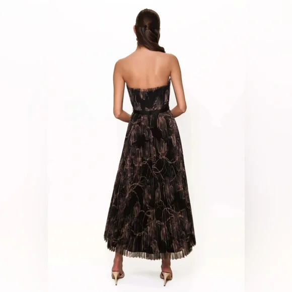 strapless open back dress Hutch Lanza Gown  TrenLend